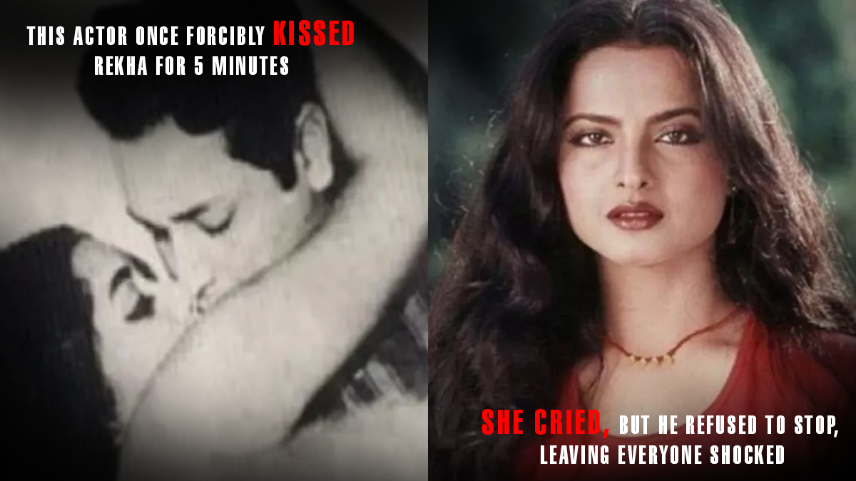 This Actor Once Forcibly Kissed Rekha for 5 Minutes – She Cried, But He Refused to Stop, Leaving Everyone Shocked